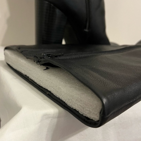 EUC LIZ & CO Women’s Black Leather Boots; Size 8.5
Approx 17” Tall, 3” Heels - Picture 10 of 14